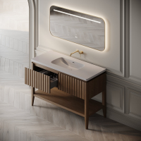 Kensington Vanity Unit & Stone Basin 1200mm Smoked Oak